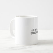 Mug Nom propre Minimaliste Élégant Professionnel (Devant gauche)