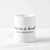 Mug Nom propre Unique Élégant Plain Simple Spécial (Centre)