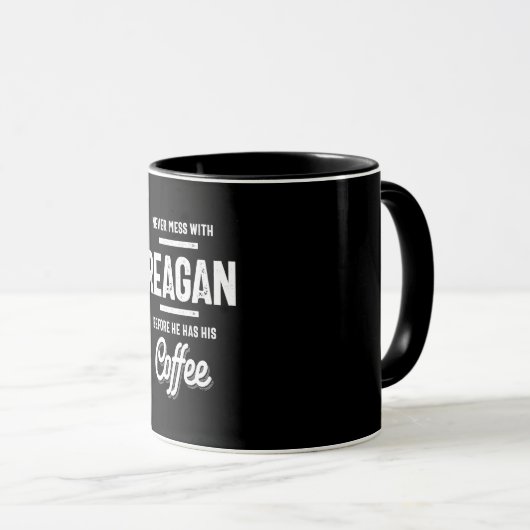 Mug Nom Reagan drôle (Devant droit)
