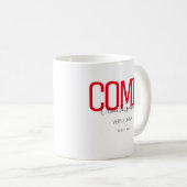 Mug Nom Red Black Comic (Devant droit)