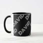 Mug Nom rétro-moderne gras ou Motif Word (Gauche)