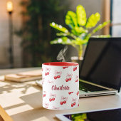 Mug Nom rose arc cerise