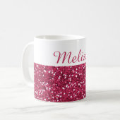 Mug Nom rose fascinant de coutume de parties (Devant gauche)