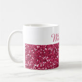 Mug Nom rose fascinant de coutume de parties (Gauche)
