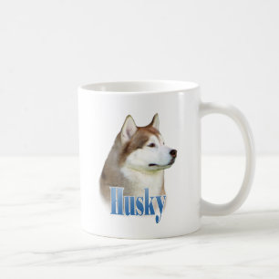 Mug Nom rouge de chien de traîneau sibérien