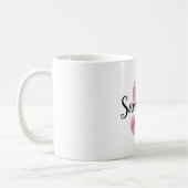 Mug Nom S Lettre Rose Violet Confortable  (Gauche)