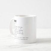 Mug Nom Signification Personnalisée Meilleure Ami Défi (Devant gauche)
