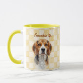 Mug Nom simple et moderne de l'animal et photo (Gauche)
