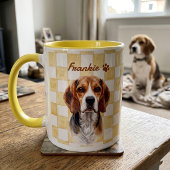 Mug Nom simple et moderne de l'animal et photo