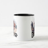 Mug Nom simple moderne cool grunge d'animal de compagn (Centre)