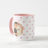 Mug Nom simple moderne de l'animal et photo (Devant gauche)