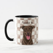 Mug Nom simple moderne de l'animal et photo (Gauche)