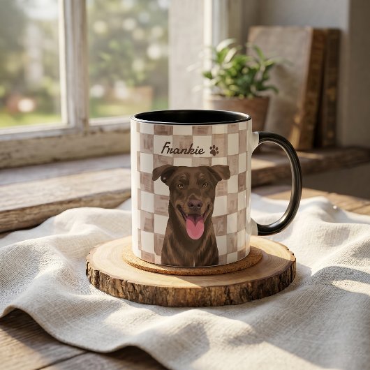 Mug Nom simple moderne de l'animal et photo