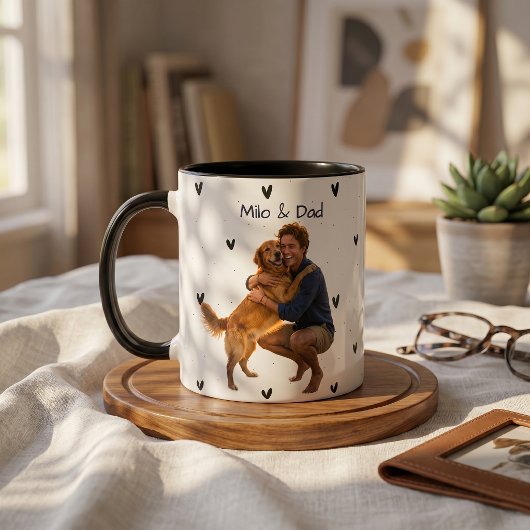 Mug Nom simple moderne de l'animal et photo