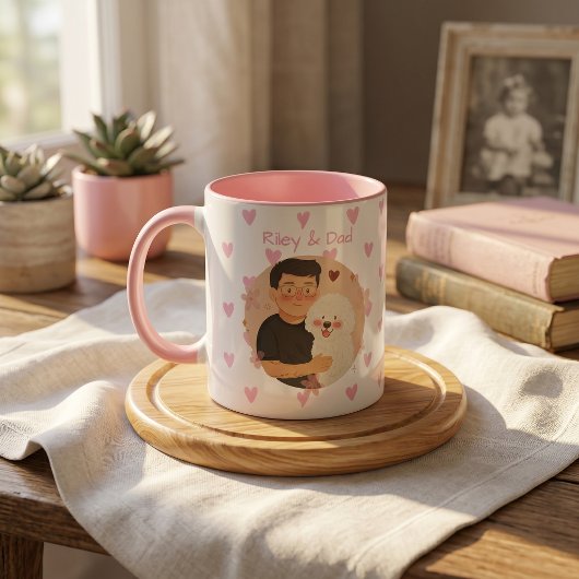 Mug Nom simple moderne de l'animal et photo