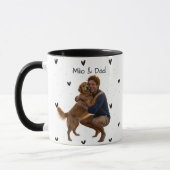 Mug Nom simple moderne de l'animal et photo (Gauche)