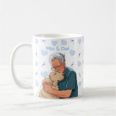 Mug Nom simple moderne et photo de l'animal de compagn (Gauche)