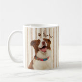 Mug Nom simple moderne et photo de l'animal de compagn (Gauche)