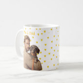 Mug Nom simple moderne et photo de l'animal de compagn (Devant gauche)