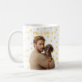 Mug Nom simple moderne et photo de l'animal de compagn (Gauche)