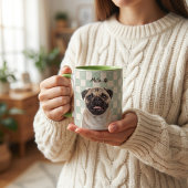 Mug Nom simple moderne et photo de l'animal de compagn