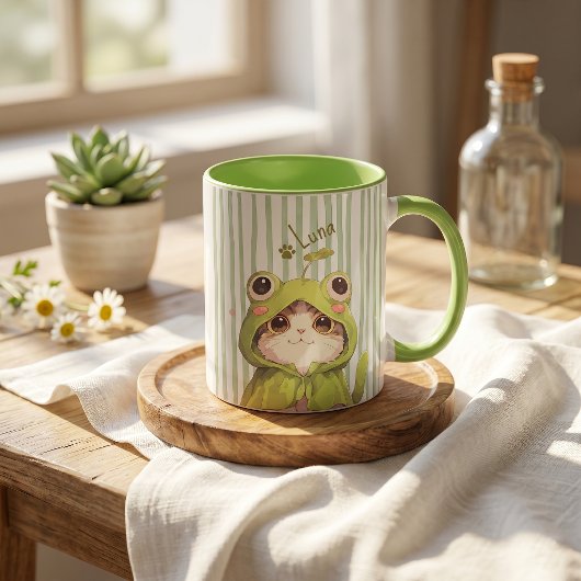 Mug Nom simple moderne et photo de l'animal de compagn