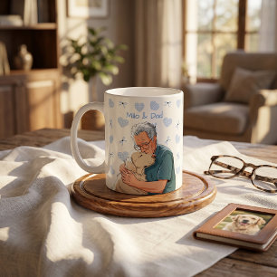 Mug Nom simple moderne et photo de l'animal de compagn