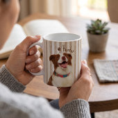 Mug Nom simple moderne et photo de l'animal de compagn