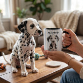 Mug Nom simple moderne et photo de l'animal de compagn