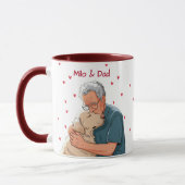 Mug Nom simple moderne et photo de l'animal de compagn (Gauche)