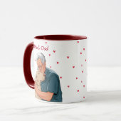 Mug Nom simple moderne et photo de l'animal de compagn (Devant gauche)
