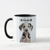 Mug Nom simple moderne et photo de l'animal de compagn (Gauche)