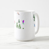 Mug Nom Skieurs alpins Ski Illustration Skier (Devant droit)