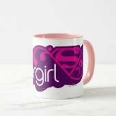 Mug Nom Super Supergirl et Bouclier S (Devant droit)