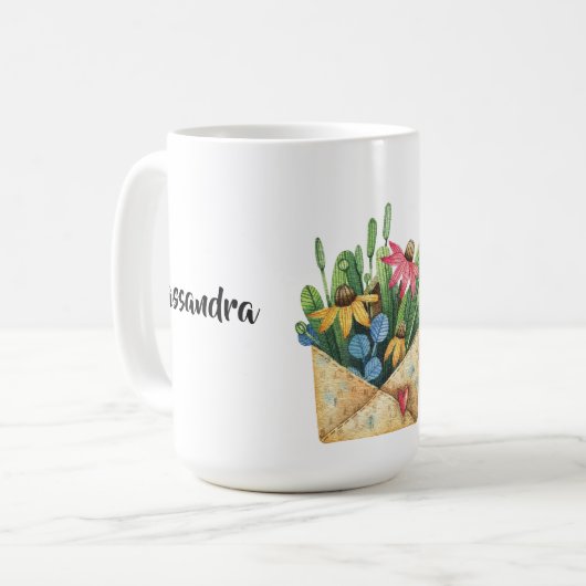 Mug Nom sur Aquarelle Vous Avez Ce 15oz Large (Devant gauche)