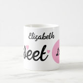 Mug Nom Sweet 16 16e anniversaire rose (Centre)