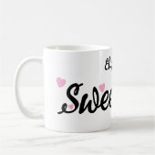 Mug Nom Sweet 16 16e anniversaire rose (Gauche)