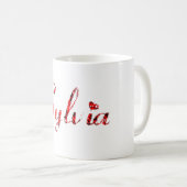 Mug Nom Sylvia (Devant droit)