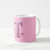 Mug Nom T Cozy Violet Rose (Devant droit)