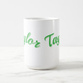 Mug Nom Taylor En Vert, (Centre)