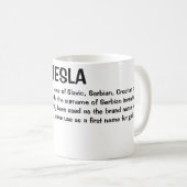 Mug Nom Tesla Signification (Devant droit)