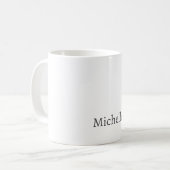 Mug Nom unique classique professionnel simple (Devant gauche)