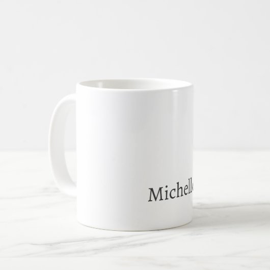 Mug Nom unique classique professionnel simple (Devant gauche)