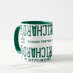 Mug Nom vert du Motif cool