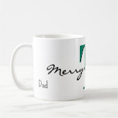 Mug Nom, vert émeraude de mai | Joyeux Noël (Gauche)