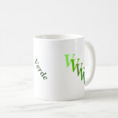 Mug - Nom vert et initiales (Devant droit)