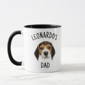 Mug Nom visage chien personnalisé Amoureux de les chie (Gauche)