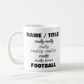 Mug Nom vraiment aime (ou aime) Sujet (Gauche)