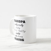 Mug Nom vraiment aime (ou aime) Sujet (Devant gauche)