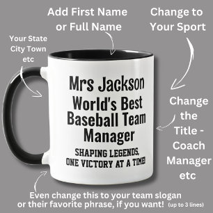 Mug Nom, Worlds Best Baseball Team Manager - Légendes